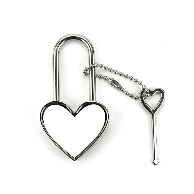 Heart Metal Padlock with Key