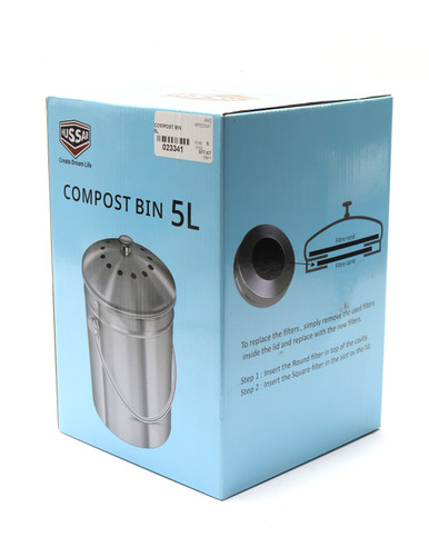Hussar Countertop Compost Bin, 5L