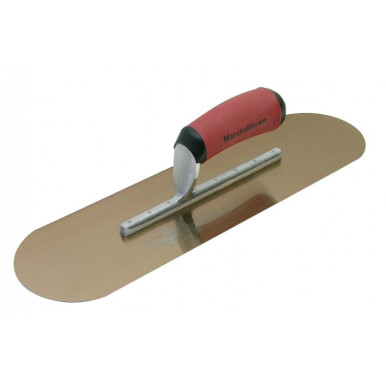 Marshalltown Golden Stainless Steel Pool Trowel with DuraSoft Handle - 356mm x 102mm - MTSP14GSD