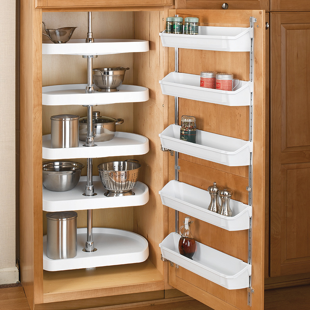 D-Shape 5 Shelf Corner Lazy Susans, Rev-a-Shelf 6265 Series