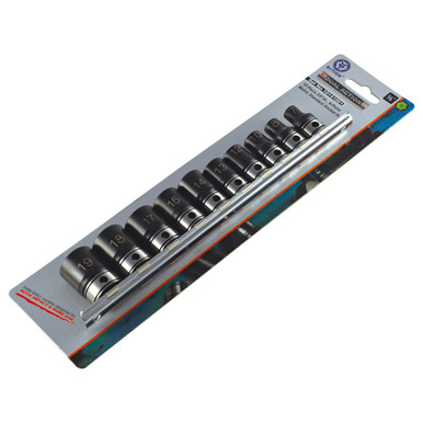 Dual Action Thin Wall Impact Socket Set 3/8" Metric 10 Piece - 10141001
