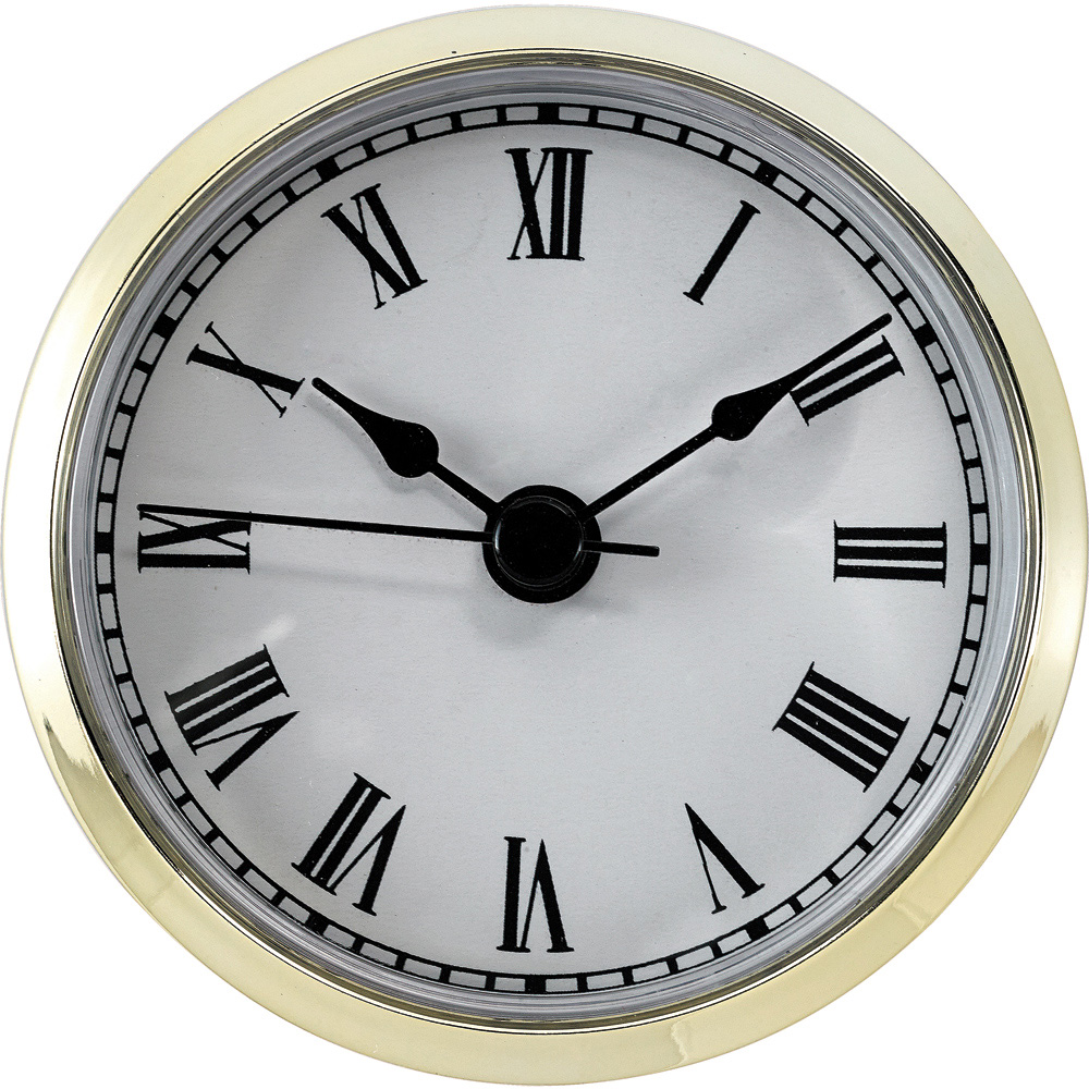 White Roman Precision Quartz Clock Movement