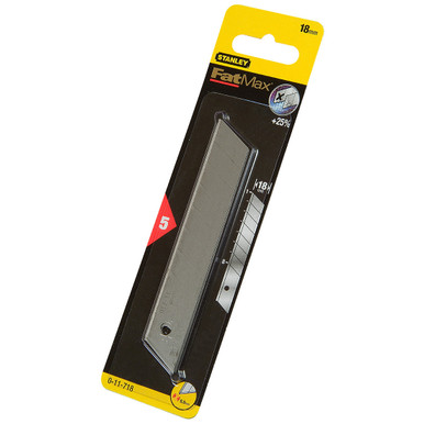 Stanley FatMax Snap Off Blade 18mm 5Pk - 11.718