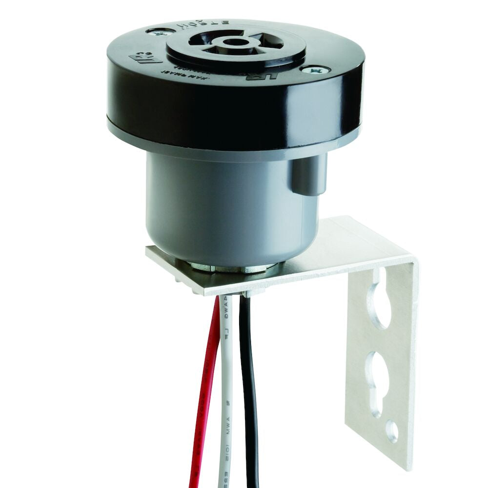 Intermatic Locking Type Receptacle, 3-Pin with Pole Mounting Bracket, Model K122