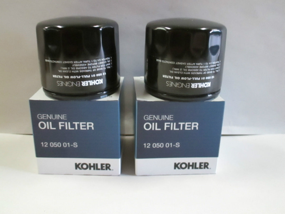 2 Pack Genuine Kohler 12-050-01-S Short Oil Filter 12 050 01-S OEM