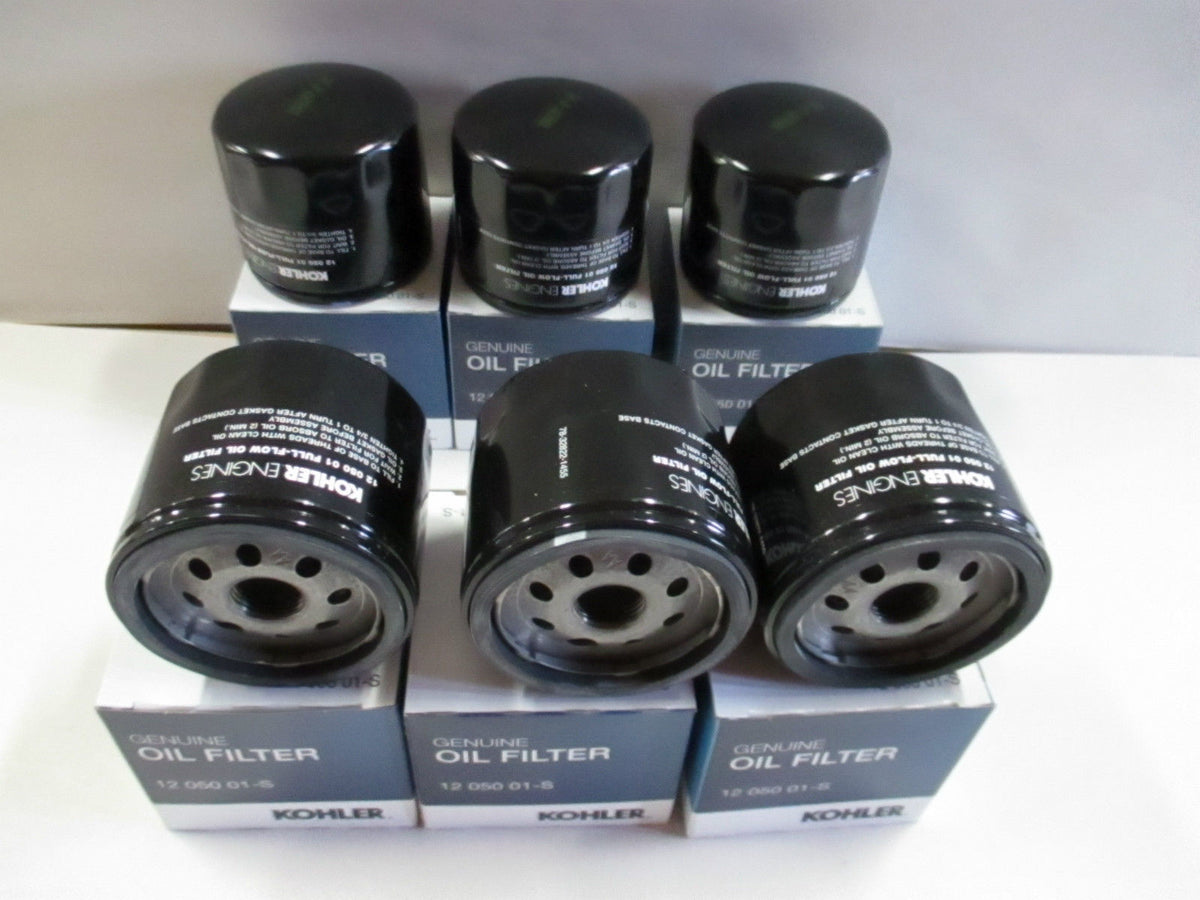 6 Pack Genuine Kohler 12-050-01-S Short Oil Filter 12 050 01-S OEM