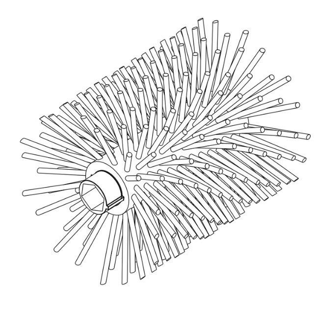 Milwaukee 14-46-0349 Bristle Brush Assembly for 49-16-2741