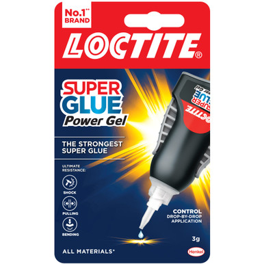 LOCTITE Super Glue Power Gel Control Clear bottle 3 Gram - 2759056