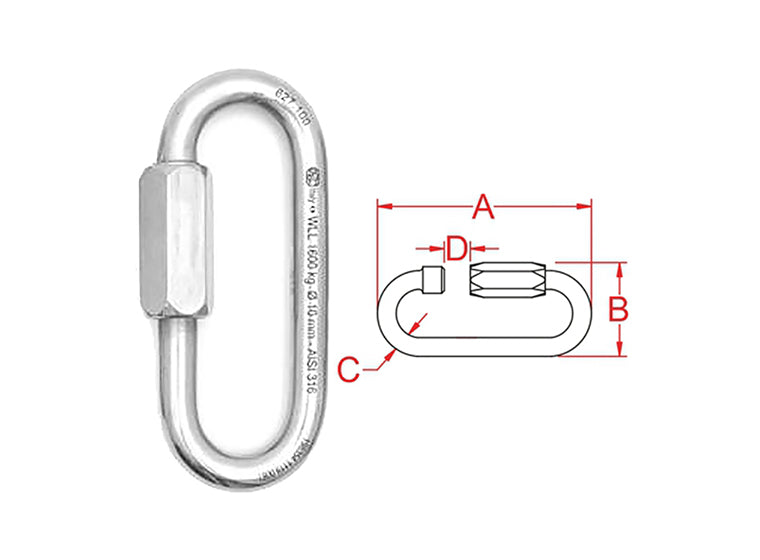 # 16986QUICK LINK OVAL LONG 4.15" FROM KONG