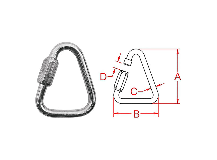 # 16989QUICK LINK TRIANGLE 3.39" FROM KONG
