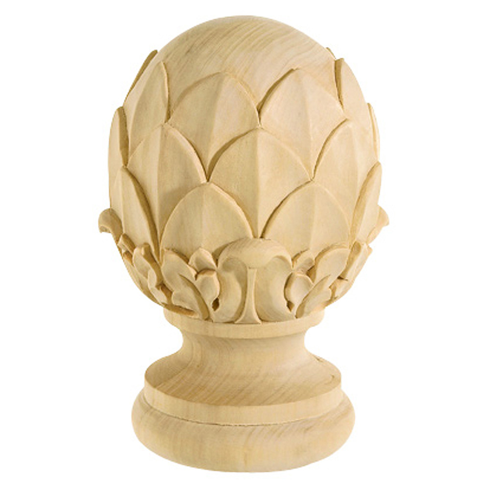 Bendix Artichoke Finials - Rubberwood