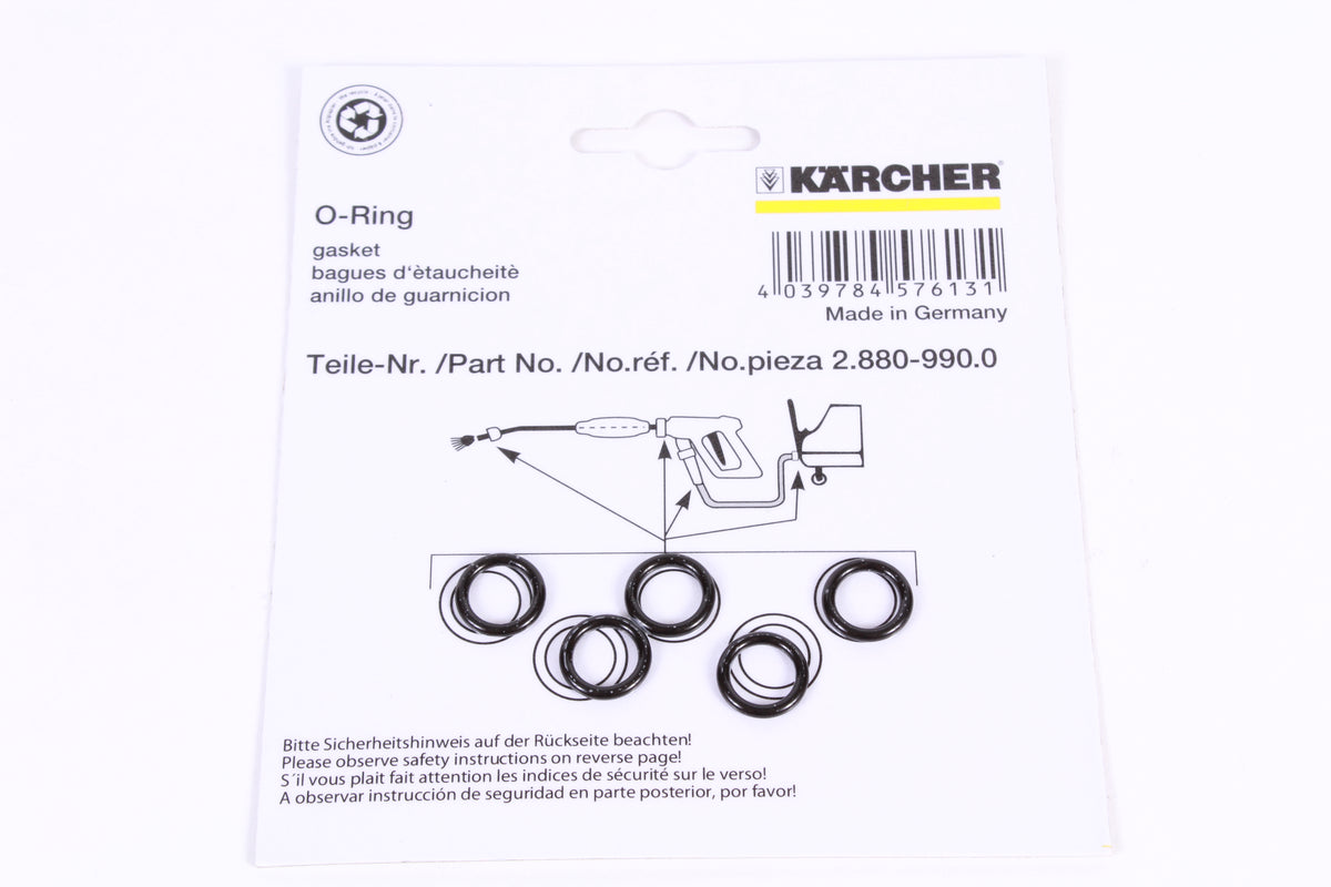 Karcher 2.880-990.0 Pack of 5 Replacement O-Rings