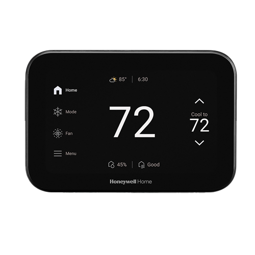 Honeywell Home THX1100B4 ElitePRO S1100 Smart Thermostat, Black, WiFi, 4H/2C Heat Pump