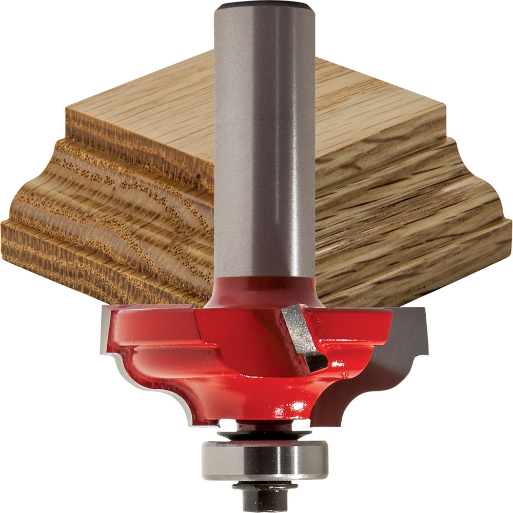 Freud 99-003 Quadra-Cut™ Ogee Double Fillet Router Bit - 1-3/8" Dia x 9/16" H x 1/2" Shank