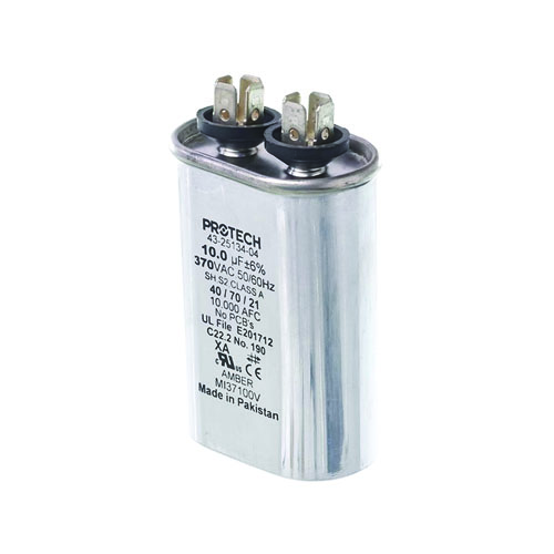Rheem 43-25134-04 10 MFD 370V Oval Run Capacitor – Reliable HVAC Motor Support