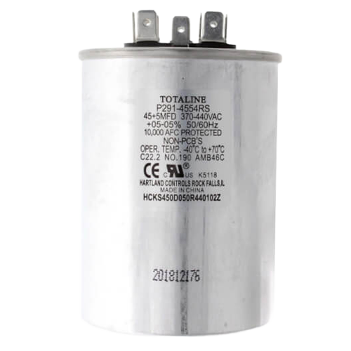 Carrier P291‑4554RS Dual Run Capacitor 45/5 F, 440 V
