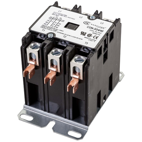 Carrier HN53CD024 3‑Pole 24 V/40 A Contactor