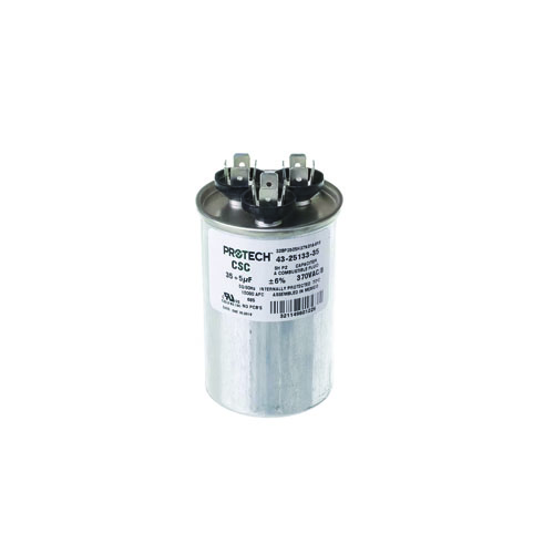 Rheem 43-25133-35 35/5 MFD 370V Dual Run Capacitor – Reliable HVAC Motor Support