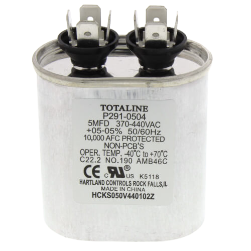 Carrier P291‑0504 Run Capacitor