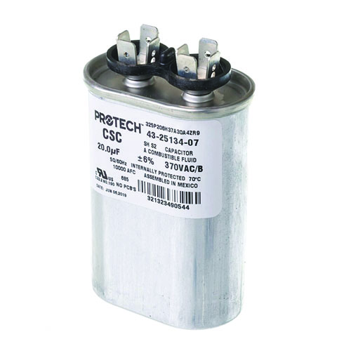 Rheem 43-25134-07 20 µF 370V Oval Run Capacitor – HVAC Replacement