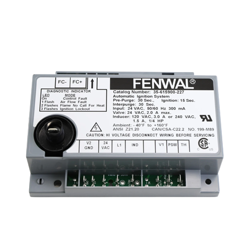 Fenwal 35‑615900‑227 24 VAC Direct Spark Ignition Control Module