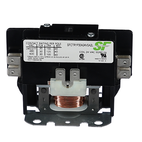 Trane SFCTR1P30A24VSA2L 1‑Pole 30 A 24 V HVAC Contactor