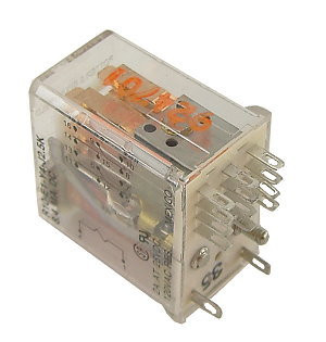 24 VDC Relay, 4PDT 2 Amp