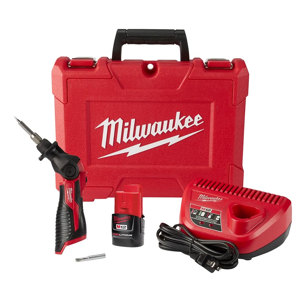 Milwaukee 2488-21 M12 Soldering Iron 1.5Ah Kit