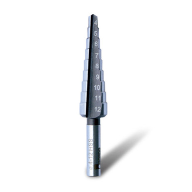 Bordo 4mm - 12mm x 65mm HSS Step Drill Bit
