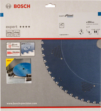 Bosch Circular Saw Blade For Steel 254mm 60T - 2608643059