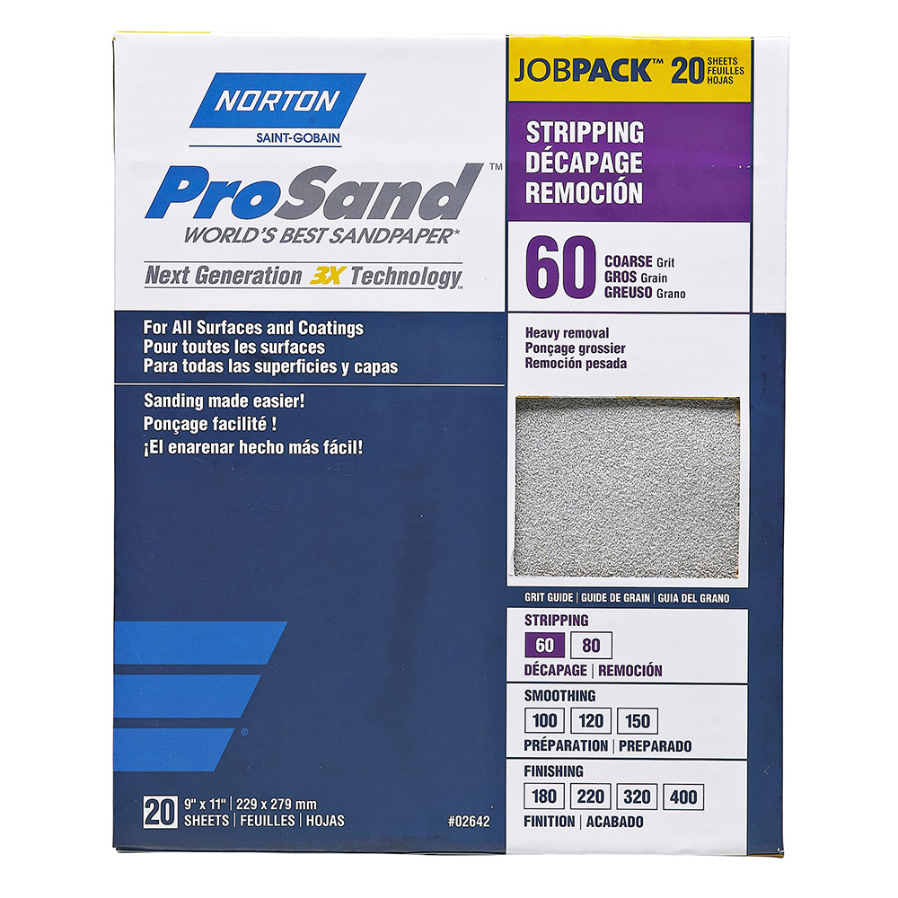 Norton ProSand Sandpaper-20-Pack