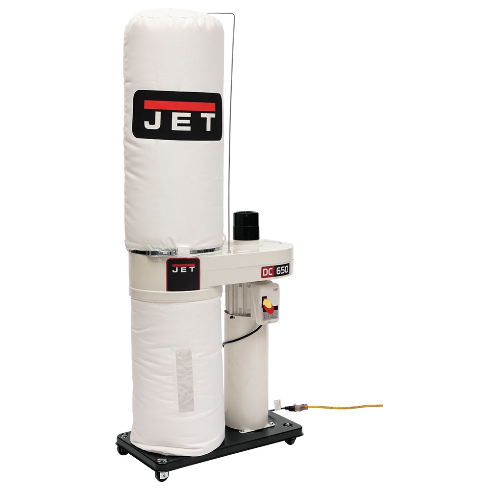 Jet Dust Collector DC 650-BK, 1HP with Bag Filter