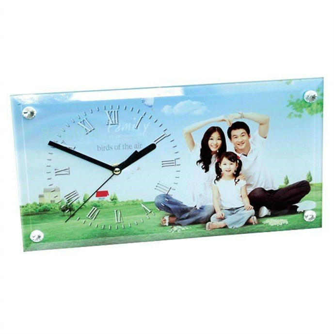 30 x 16 Rectangle Glass Clock x12 pcs