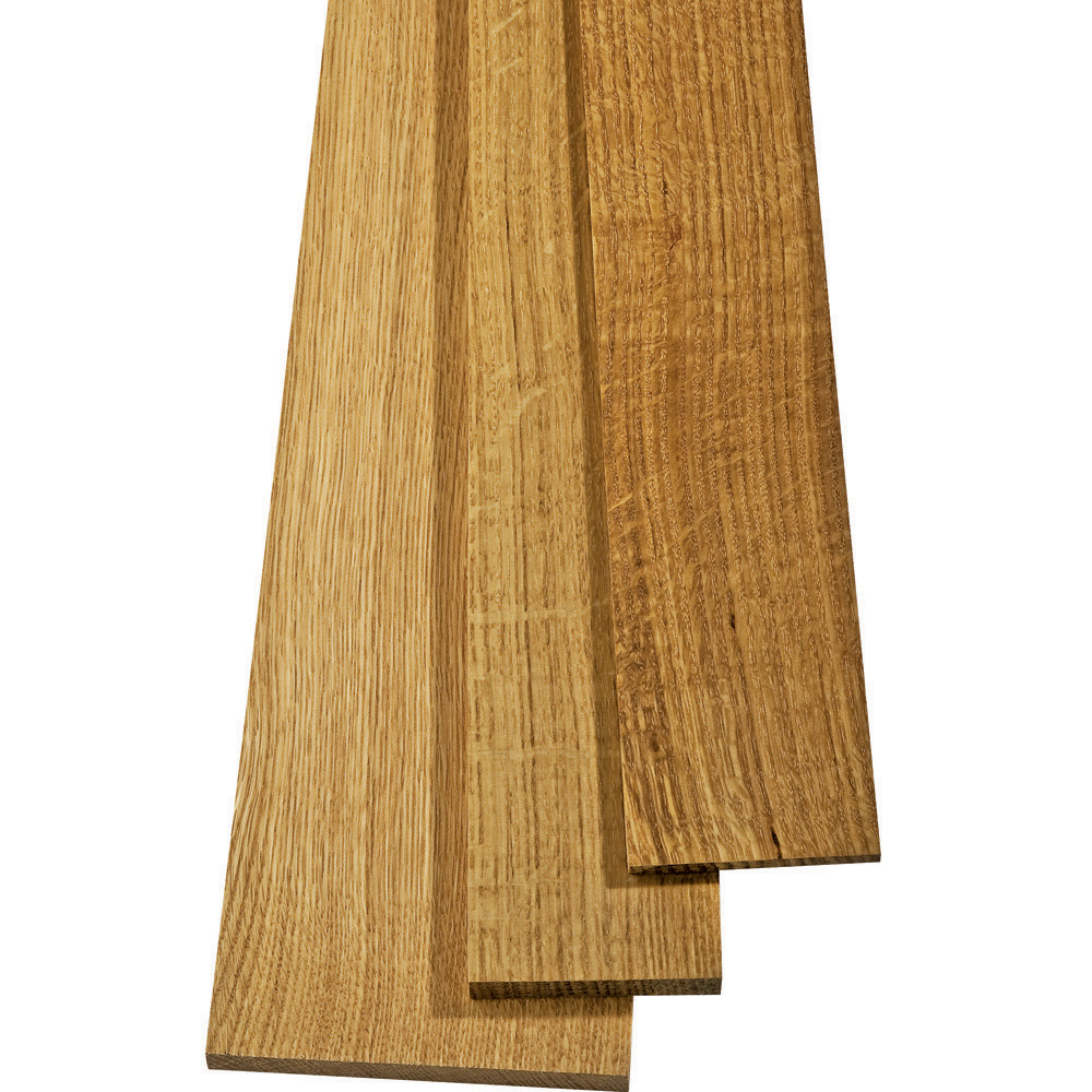 Quarter-Sawn White Oak by the Piece, 1/2'' Thickness