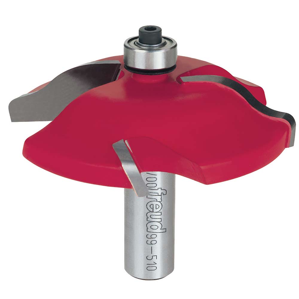 Freud 99-510 Quadra-Cut™ Ogee Raised Panel Router Bit - 2-3/4" Dia x 5/8" H x 1/2" Shank