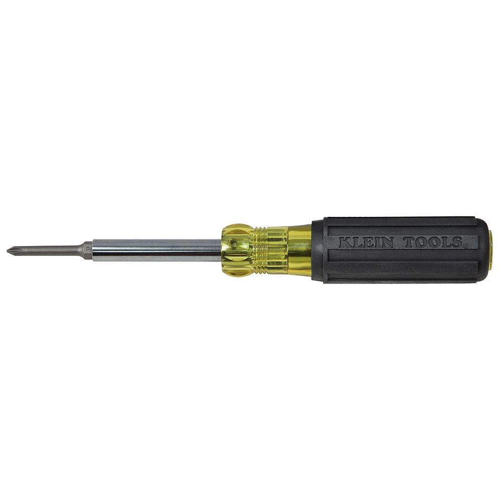 Klein Tools Multi-Bit Screwdriver / Nut Driver, 6-in-1, Extended Reach, Model 32560*