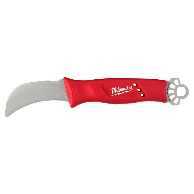Milwaukee 48-22-1924 Lineman’s Hawkbill Knife with STICKWORK 3-in-1 Ring