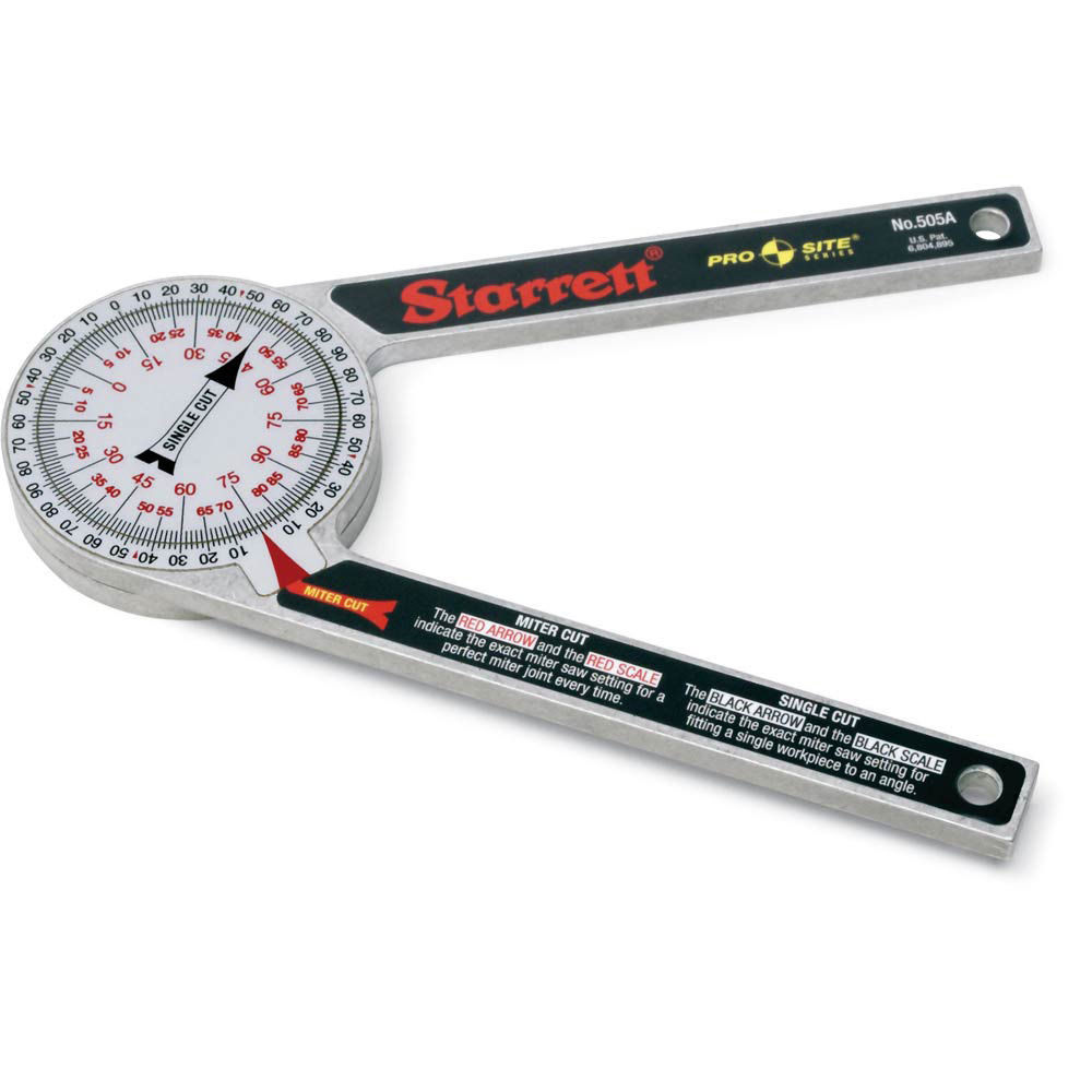 Starrett 7" ProSite Protractor - Durable Aluminum