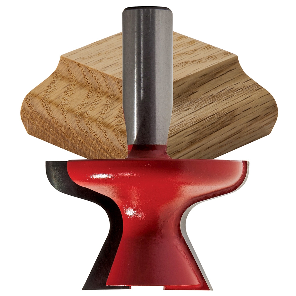 Freud 99-065 Finger Pull Door Lip Router Bit - 2" Dia x 1-1/4" H x 1/2" Shank