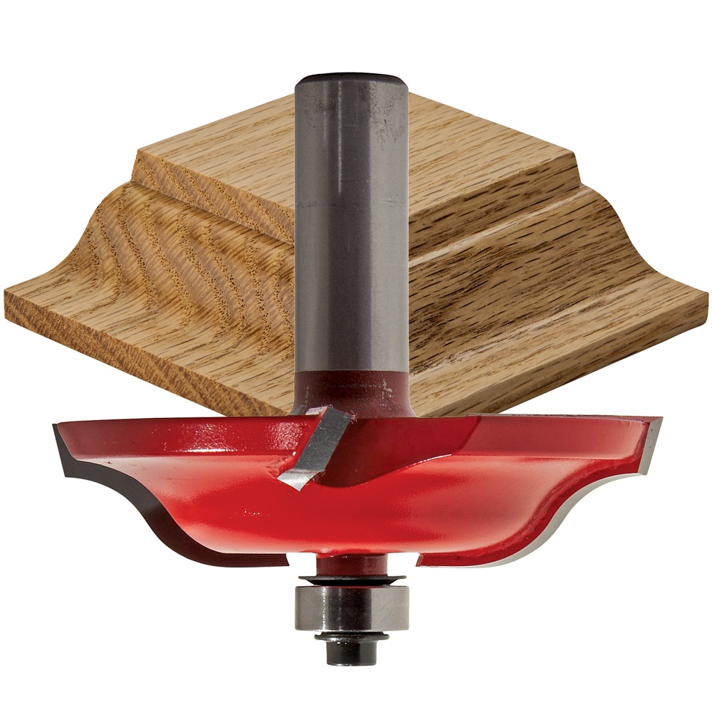 Freud 99-513 Quadra-Cut™ Ogee Raised Panel Router Bit - 2-3/4" Dia x 5/8" H x 1/2" Shank
