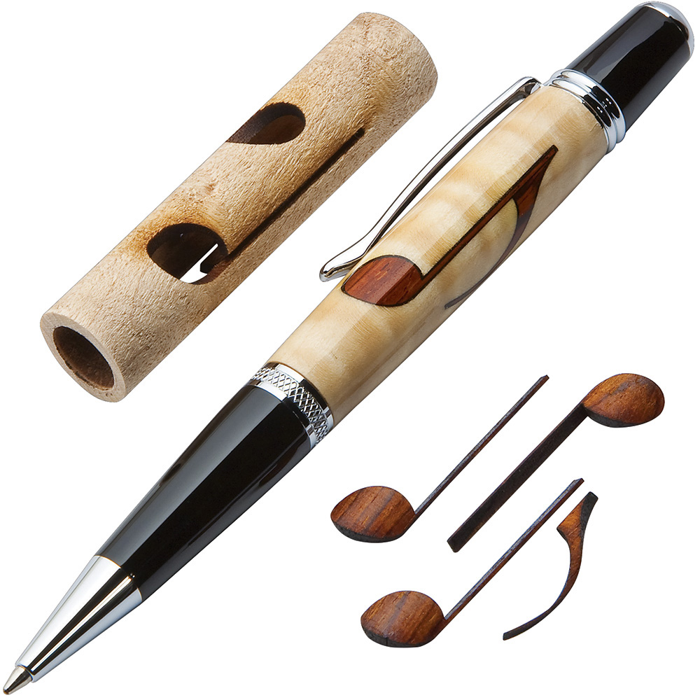 Musical Notes Laser-Cut Inlay Pen Kit Blank