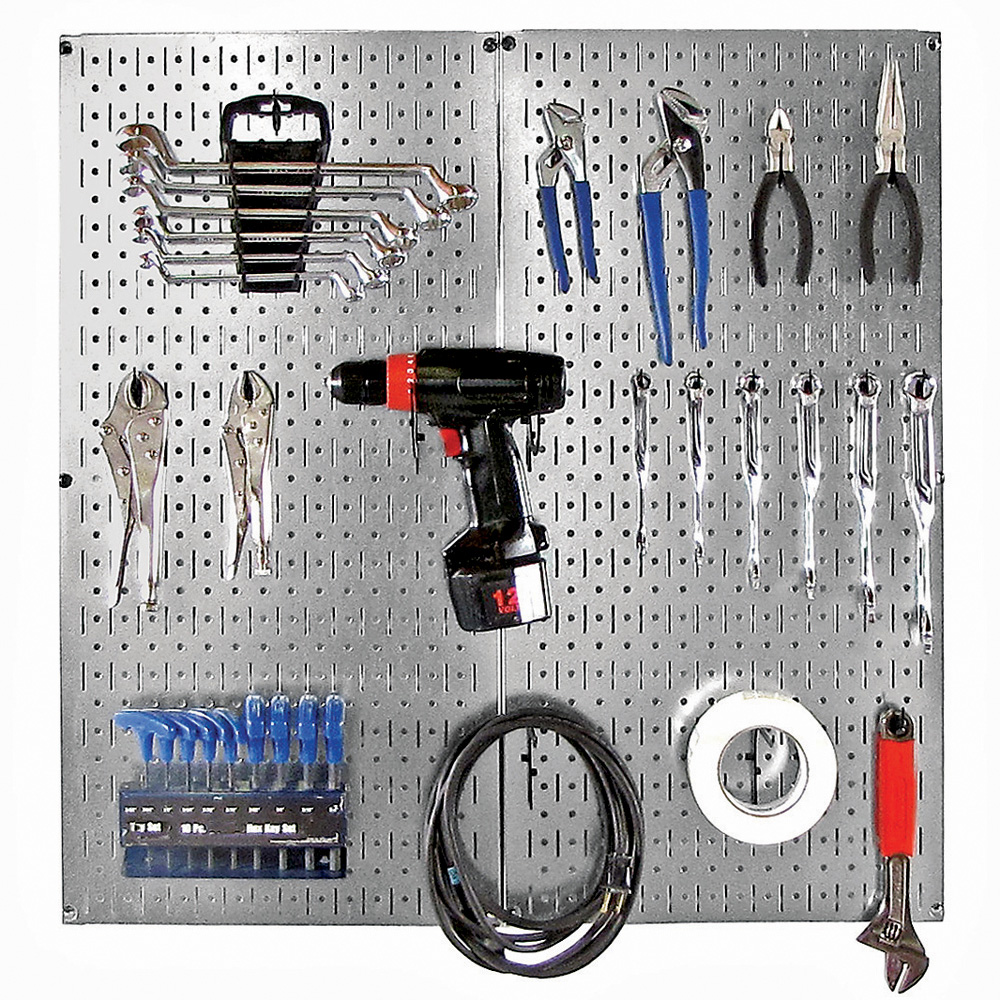 Wall Control Steel Pegboard Organizer Starter Kit