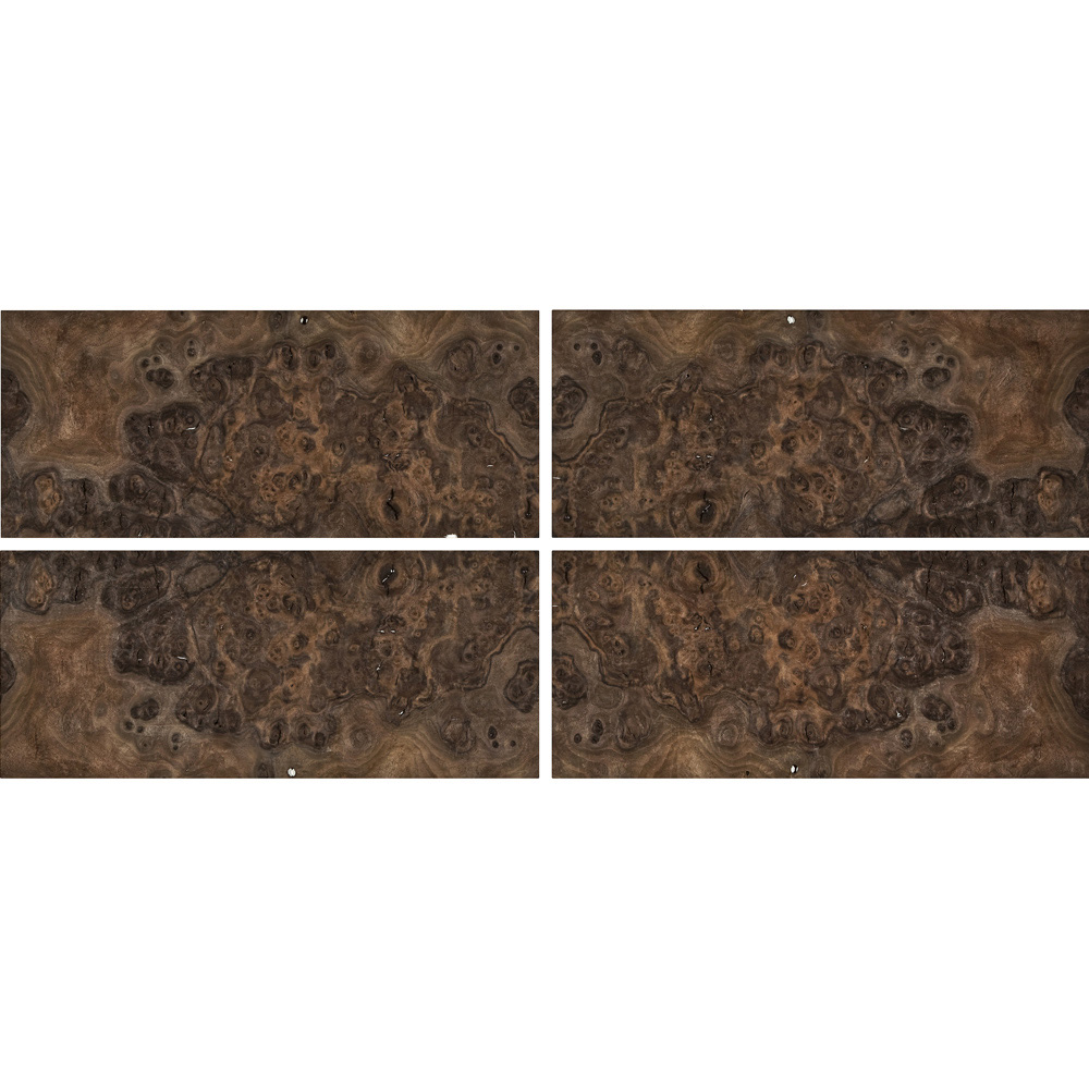 Walnut Burl Sequenced Matched 4-Way Veneer Pack