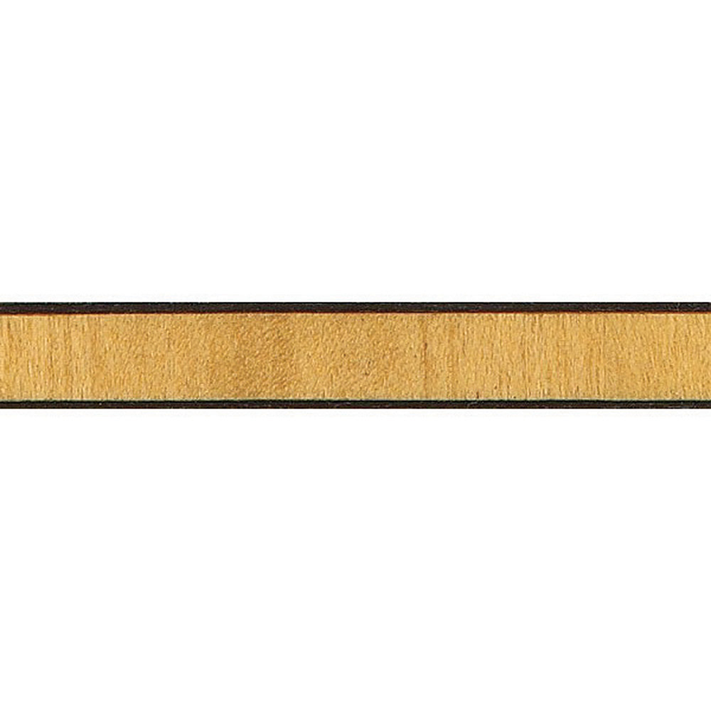Black Maple Pauamarillo Striped Inlay Banding, 3/8'' W