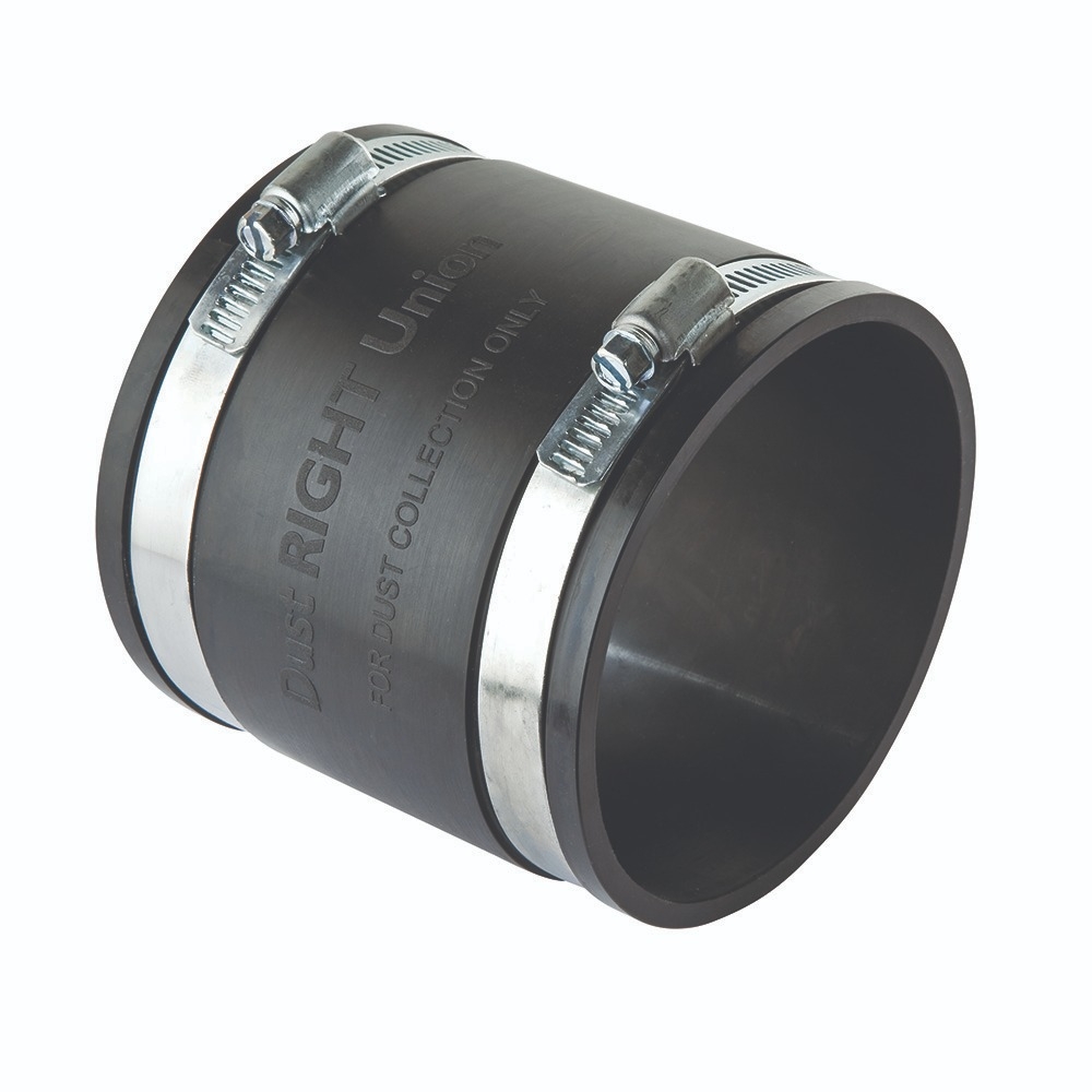 Dust Right4'' Rubber Union for Dust Collection