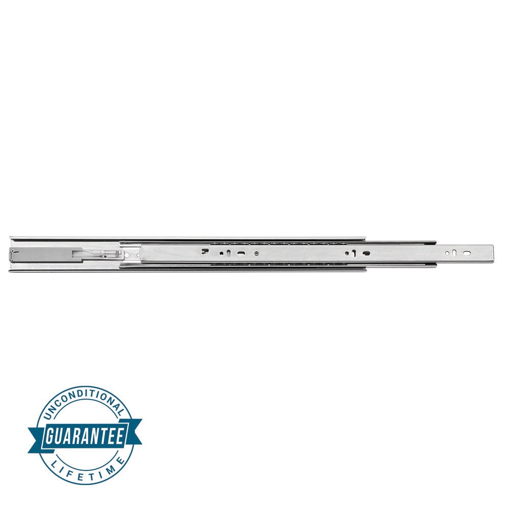 100-lb. Push-to-Open Full Extension Drawer Slides (Pair) - Centerline 757-P (16" to 22")