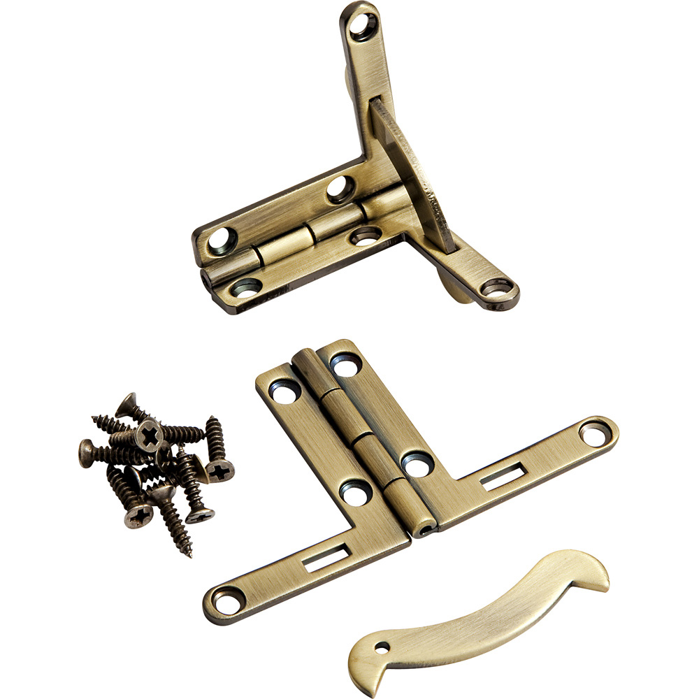 Solid Brass Quadrant Hinges, Pair