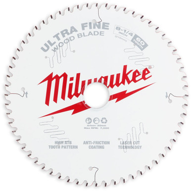 Milwaukee Circular Saw Blade Wood Fine Finish 210mm x 60T - 48408824