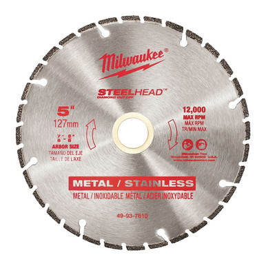 Milwaukee 5" SteelHead™ Diamond Cut-Off - 49937810