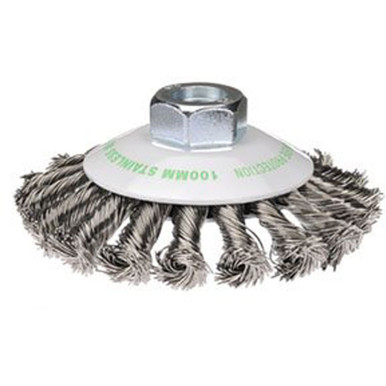 Bordo Bevel Brush Twist Knot Stainless 100mm - 5113-100-3.5